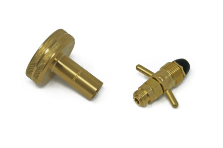 DREHMEISTER DISH Gas cylinder adapter Camping gas adapter 0.880-14 NGO LH (G.10) - 113 mm