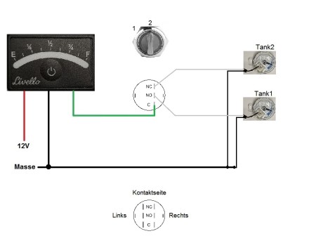 Drehschalter 250 V/AC 3 A Schaltpositionen 2 (1 x 90 ° IP65)