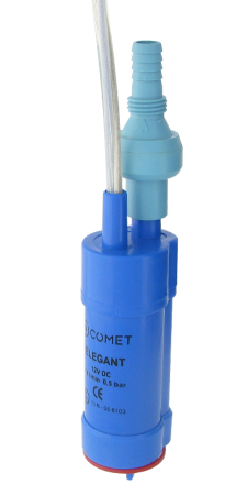 COMET Bomba sumergible ELEGANT 12 V 1,0 m cable, válvula antirretorno con purgador de aire y filtro