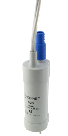 COMET Bomba sumergible ECO 12 V 1,0 m cable, con boquilla de purga de aire