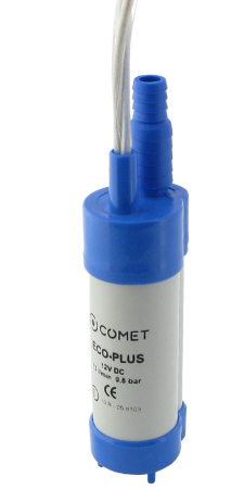 COMET Bomba sumergible ECO-PLUS 12 V 1,0 m cable, con boquilla de purga de aire
