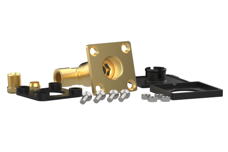 CAMPKO Robinet de remplissage GPL W21.8 x 1/14 sur tuyau cuivre 8mm - coudé