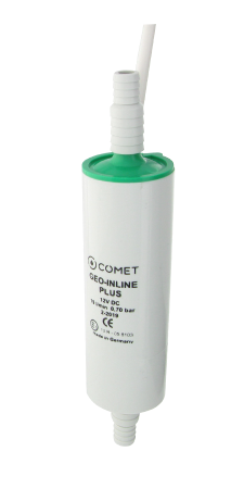 COMET GEO-INLINE-PLUS 12 V 1,0 m, câble, avec buse de tuyau des deux côtés