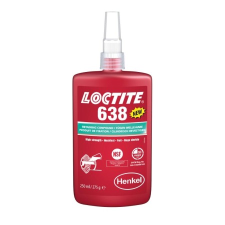 LOCTITE® 638 - 250 ml Adhésif dassemblage haute résistance