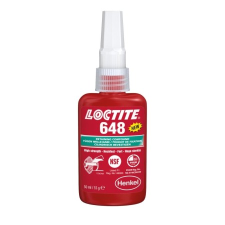 LOCTITE® 648 - 50 ml di adesivo per giunzioni ad alta resistenza, bassa viscosità