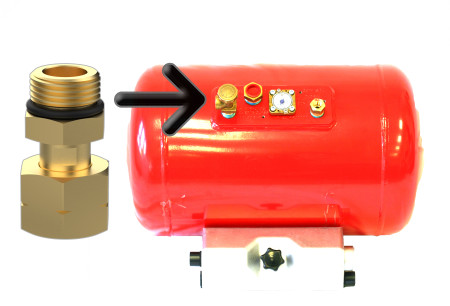 DREHMEISTER Verlängerungsadapter 30mm - G.5 auf W21.8 x 1/14 LH