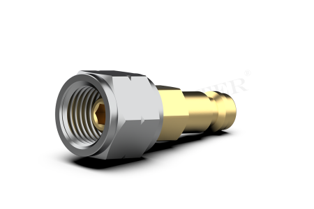 DREHMEISTER Boquilla de transferencia de GLP para botellas pequeñas de propano, botella para artesanos W 21,8 x G 3/8 LH