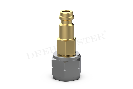 DREHMEISTER Boquilla de transferencia de GLP para botellas pequeñas de propano, botella para artesanos W 21,8 x G 3/8 LH