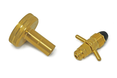 DREHMEISTER DISH Gas cylinder adapter Camping gas adapter 0.880-14 NGO LH (G.10) - 113 mm