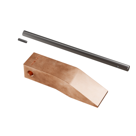 DREHMEISTER copper soldering iron tip 350 g for soldering copper, soft soldering
