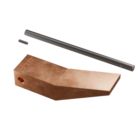 DREHMEISTER copper soldering iron tip 450g for soldering copper, soft soldering