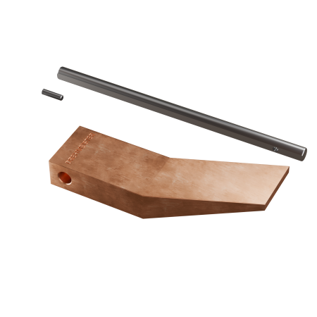 DREHMEISTER copper soldering iron tip 450g for soldering copper, soft soldering