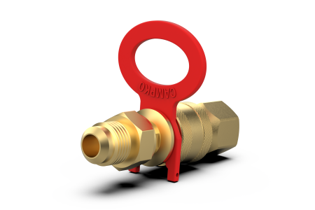 CAMPKO® Raccordo rapido per bombole di gas, carrelli elevatori con valvola di ritegno - filettatura 3/4 UNF