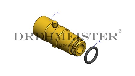 DREHMEISTER adattatore serbatoio Bajonett Ø22 mm (W21,8), ottone