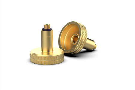 DREHMEISTER DISH LPG adapter 10 mm L=60 mm, brass
