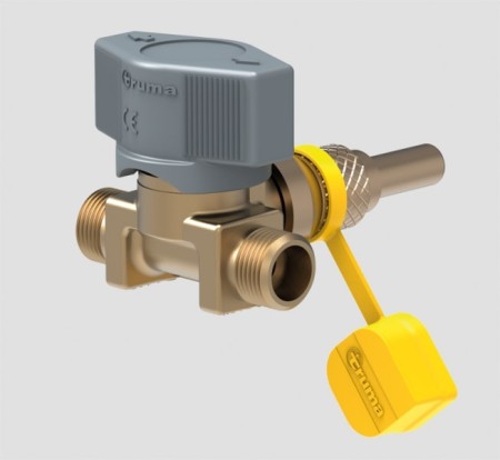 Truma valve AKV-8 LPG gas 2 branch coupling quick-acting valve 8mm