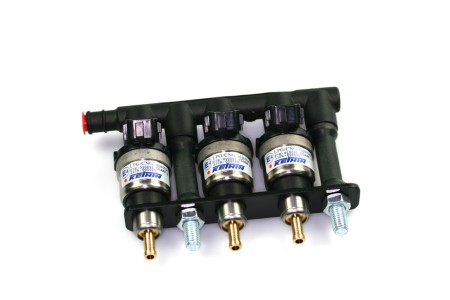 Keihin KN8 rail dinjection 3 cylindres marron (100cc)