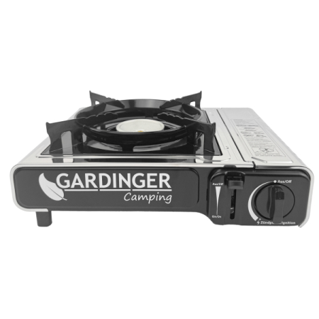 GARDINGER Saftey Camp Allgas Campingkocher Piezozündung + Schlauch