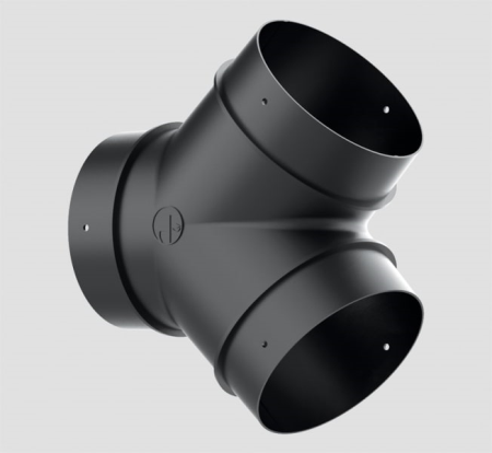 Truma Y-Stück für Luftverteilerorhe 65 / 72 mm, schwarz