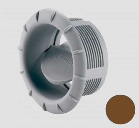 Truma Endstück EN mit Luftklappe für Luftverteilerrohr 65mm oliv braun