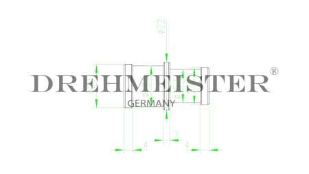 DREHMEISTER Schlauchkupplung D19mm D16mm (Aluminium)