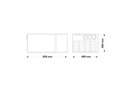 Truma Saphir Comfort RC caja de almacenamiento de aire acondicionado