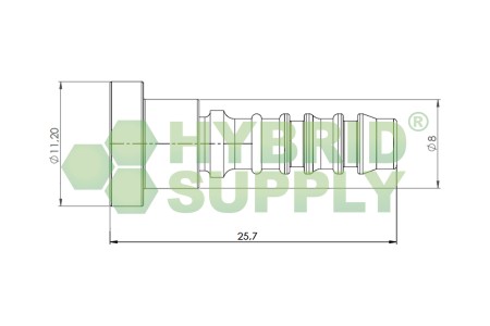 LPG-FIT thermoplastic hose kit  XD-3 (=6mm) M10x1 6m