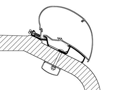 Adaptateur de toit Thule LMC Liberty TI/TEC - 5.00m