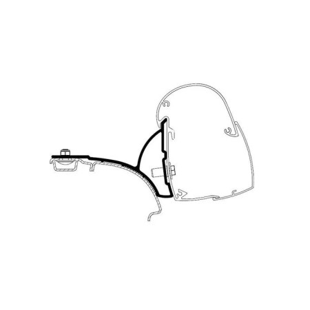 Adattatore Thule TO 5102 VW T5/T6 Compact Van Rotaia fissa per tetto (LHD)