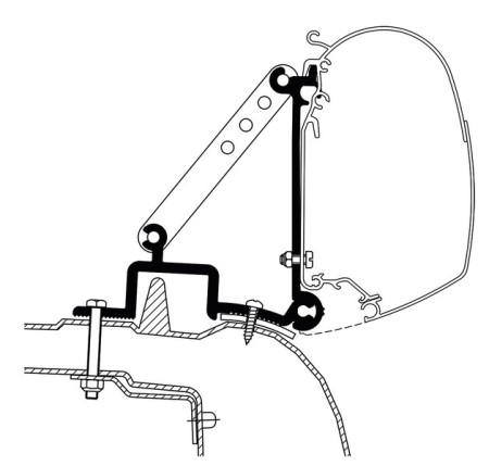 Thule Adapterwand Renault Master 1998-2010