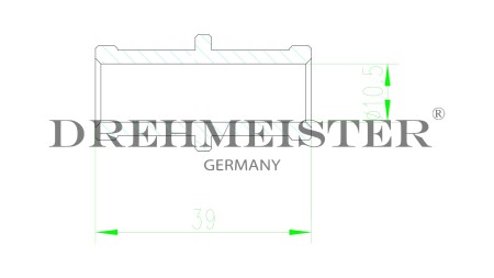 DREHMEISTER Schlauchkupplung D16mm D16mm (Aluminium)