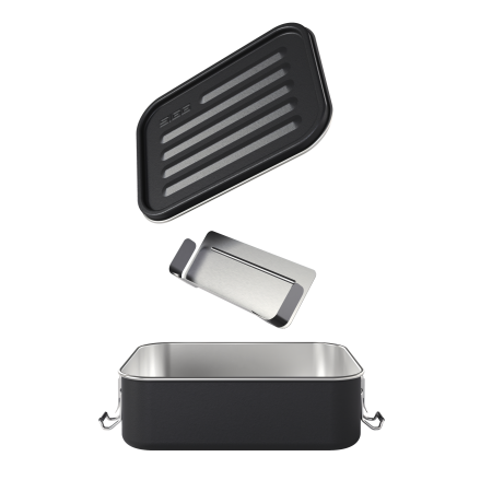 SIGG Fiambrera Gemstone Food Box Obsidian 1.1 L