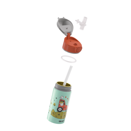 SIGG Kids Water Bottle Miracle Kids Alu Vehicles Tractor Farm 0.4 L