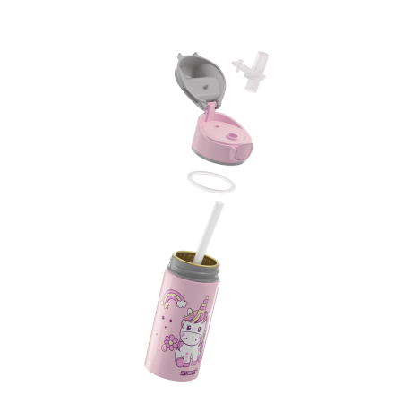 SIGG Kids Water Bottle Miracle Kids Alu Animals Happy Unicorn 0.4 L