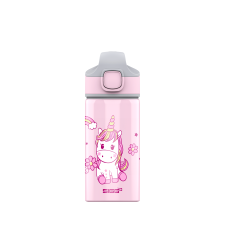 SIGG Botella infantil Miracle Kids Alu Animals Happy Unicorn 0.4 L