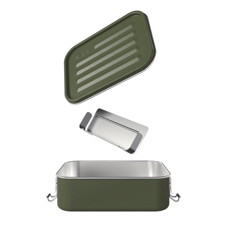 SIGG Fiambrera Gemstone Food Box Roasted Green 1.1 L