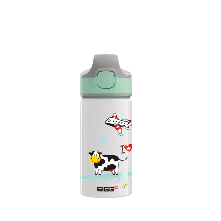 SIGG Botella infantil Miracle Kids Alu Animals I love Switzerland 0.4 L