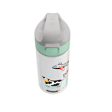 SIGG Kids Water Bottle Miracle Kids Alu Animals I love Switzerland 0.4 L
