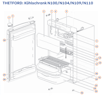 SR SHELF 455 * 212,3 - Spare Parts Refrigerators