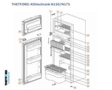 SR DOOR BIN - Spare Parts Refrigerators
