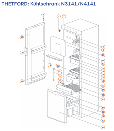 SR DRAWER DIVIDER - Spare Parts Refrigerators