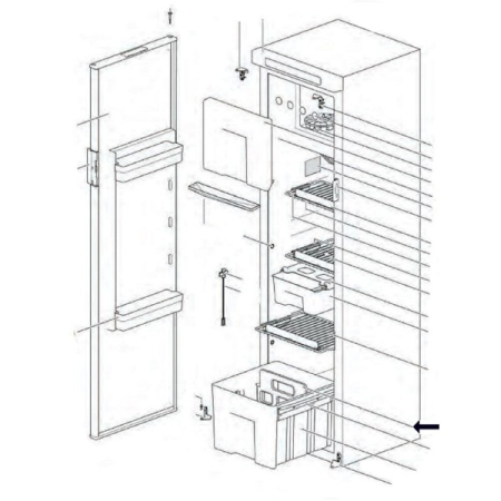 SR DRAWER DIVIDER - Spare Parts Refrigerators