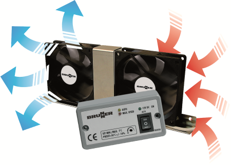 BRUNNER® Vento Electronic Kühlschranklüfter