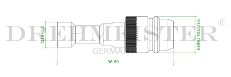 DREHMEISTER Euronozzle LPG Adapter M16 Innengewinde - 96,5mm