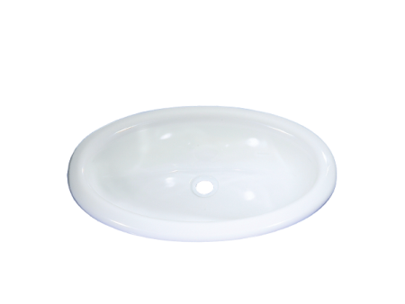 COMET lavabo mini ovale da incasso bianco
