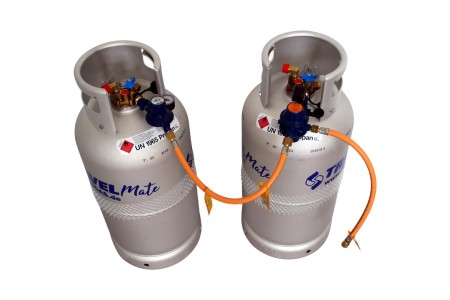 GOK 2 - gas cylinder system Caramatic BasicTwo 30 mbar 1,5 kg/h