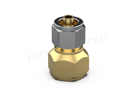 Connector 3/4 UNF -> 8mm thermoplastic pipe
