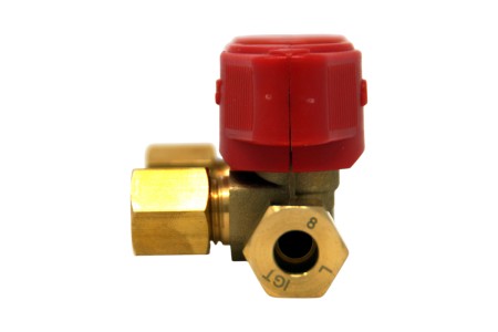 Twoway-valve LPG (propane/ butane) 8 mm outlet 8 mm