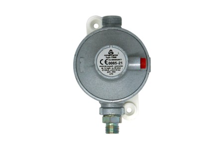Cavagna gas regulator 30mbar 1,2kg/h G.13 -> tube fitting 8mm