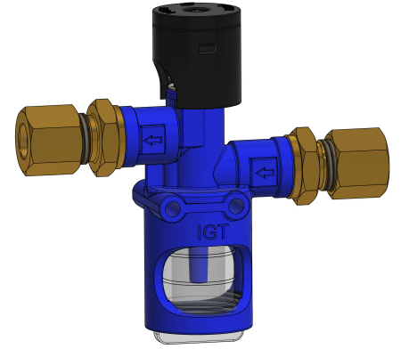 LPG gas leak tester, leak detector G7 POL x 3/8 compression fitting
